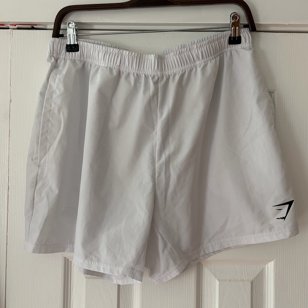 Gymshark White Athletic Shorts‎ Size Large - Picture 3 of 6